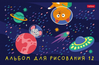 Альбом А5 12л скоба "Космическое приключение" пл. 100 г/м