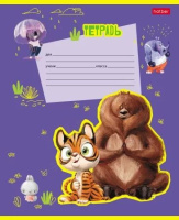 Тетрадь А5 12л кл. Hatber "Happy ZOO" белизна 100%