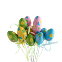 Сувенир "Яйцо пасхальное" ассорти, на палочке 12шт