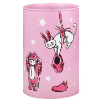 Копилка металлическая "Зайка в кугуруми" 15,7*10*10см