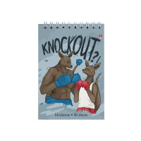 Блокнот А6  40л гребень "На спорте" клетка