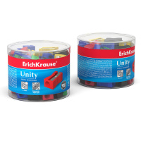 Точилка пласт. 1 отв. UNITY NEON цв.ассорти