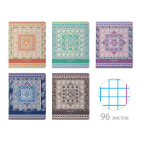 Тетрадь А5  96л кл. Альт "Новый шик. Узоры" мат.лам.