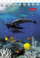 Блокнот А7  40л гребень "Подводный мир" кл.