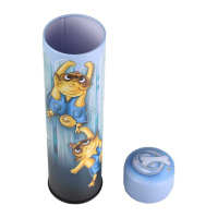 Пенал металлический (195*47*47) "Мопсы на заборе"