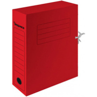 Архивная папка на завязках 75 мм красная (на 700 листов А4)