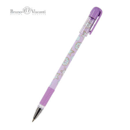 Ручка шар. BV "MagicWrite. Сладкое настроение. Звездочки", 0.5мм, синяя
