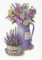 Набор  для вышивания крестиком 17*25см "Цветы Прованса"