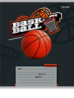 Тетрадь А5 12л косая лин. с доп.горизонт.лин. Проф-Пресс "Спорт и мяч" 5диз.в сп.