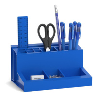 Настольный органайзер ЕК "Leader" Classic, синий