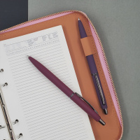 Ручка в футляре "San remo. Фиолетовый" шарик.,1,0мм, металл., синие чернила