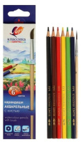 Карандаши цвет. акварельные  6цв Луч "Классика цвета" с кисточкой