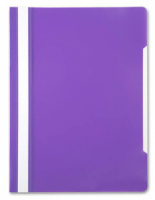 Скоросшив. пласт. прозр. верх.  фиолетовый, 0.12/0.16