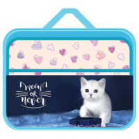 Папка для труда A4 1отд. с ручками Любимый Котик