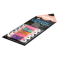 Закладки с липким краем (12*45мм)  5 цв, по 25л. "Карандаш" пластиковые, Z-сложение