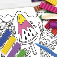 Раскраска - коврик 470*340мм "Сладости" многоразовая