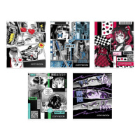 Тетрадь А5 48л кл. Феникс+ "Аниме" выб.твин-лак, белизна 100%