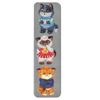 Пенал металлический (200*56*15) "Милые котята"