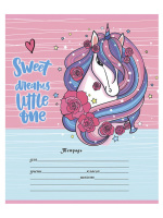 Тетрадь А5 12л кл. Проф-Пресс "Прекрасный единорог" 5 диз.в спайке