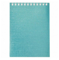 Блокнот А6  40л  "METALLIC мята" кл., спираль, бумвинил