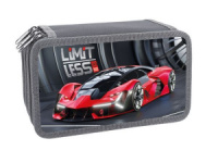 Пенал 3 отд. (190*110*63) молния, лам.картон "Red car"