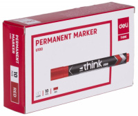 Маркер перманентный 1,5мм красный, пулевидный наконечник