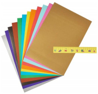 Картон цв. А4 12цв. 12л. мелов., одностор., пл. 220гр/м2 "Кот в сапогах"