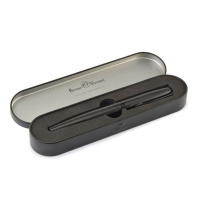 Ручка в футляре "Sorrento. Черный" роллер,0,7мм, металл., синие чернила