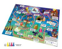 Игра с фишками 600*400 мм "Темной ночью" в пакете 5+