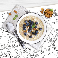 Раскраска - коврик 470*340мм "Песики" многоразовая