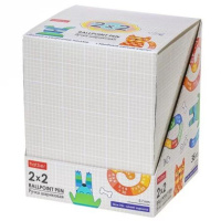 Ручка шариковая автомат. "2х2" синяя, 0,7мм