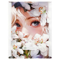 Конверт на кнопке  с рисунком А6 (158*114мм) Девушка в лилиях