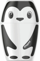 Точилка пласт. с контейнером  1 отв. SHAKKY, ассорти