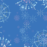 Бумага для декорирования и творчества А4  8л. "Снежинки"