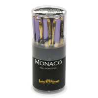 Ручка "Monaco. Лавандовая" шарик., 0,5мм, синие чернила**