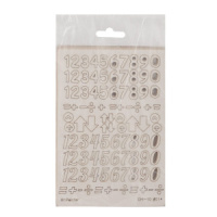 Чипборд "Цифры №1" 11*16см