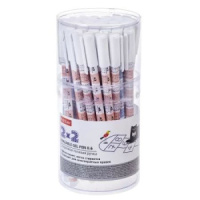 Ручка гелевая стираемая Hatber "2*2" синяя, 0,6мм