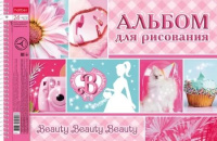 Альбом А4 24л гребень "PINK", перфорация на отрыв,  пл. 100 гр/м*