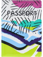 Обложка для паспорта "Яркая абстракция" ПВХ