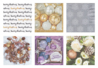 Салфетки бумажные для декупажа "Поздравление с Новым годом" 33*33см 12шт