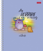 Тетрадь А5  48л ЛИН. гребень Hatber "Утро добрым не бывает" 4 диз.в спайке, белизна 98%