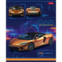 Тетрадь А5 24л лин. Hatber "Car Design" белизна 98%