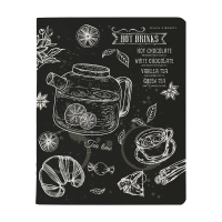 Тетрадь А5 48л кл. Альт "Caffee nero" софт-тач, фольга