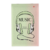 Блокнот А5  40л скоба "Soundmania" клетка, 4 дизайна