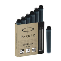 Parker Картридж Quink Z17 MINI черные чернила 6 шт.