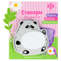 Бумага с липким краем  60л, фигурная "Панда"