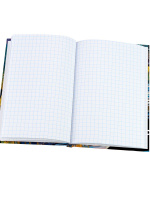 Блокнот А6 7БЦ  48л "Коты и искусство" клетка, глянц.лам.