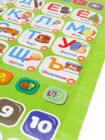 Плакат звуковой обучающий 41*58см "Азбука, английский и русский язык"