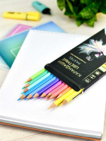 Карандаши цвет. 12цв  Феникс+ "Пастель", деревянные, 3ММ