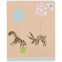 Тетрадь А5 12л лин. Полиграф Принт "Hallmark" ассорти, текстура, белизна 100%